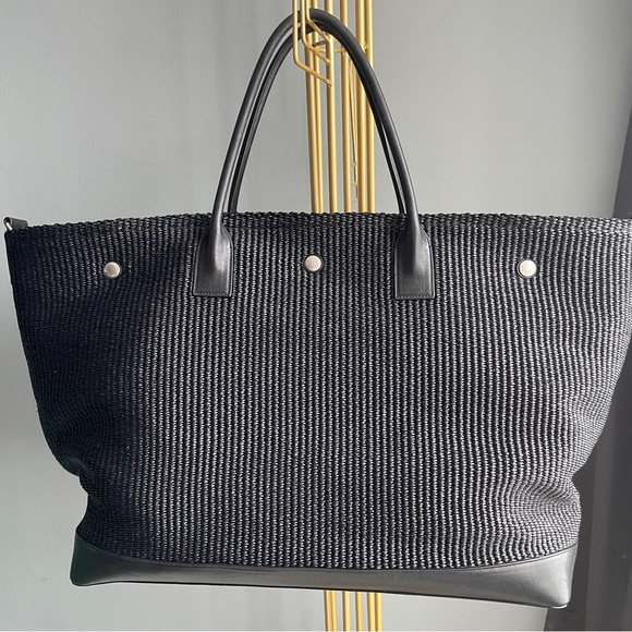 TREND 2025 NWT Huge YSL Tote raffia Saint Laurent Rive Gauche - Picture 8 of 8